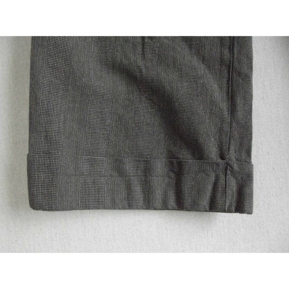 "JENNE MAAG BLACK/WHITE" 6 x 25.5" Brown Tweed Crop Pants cropped capri capris - Picture 6 of 9